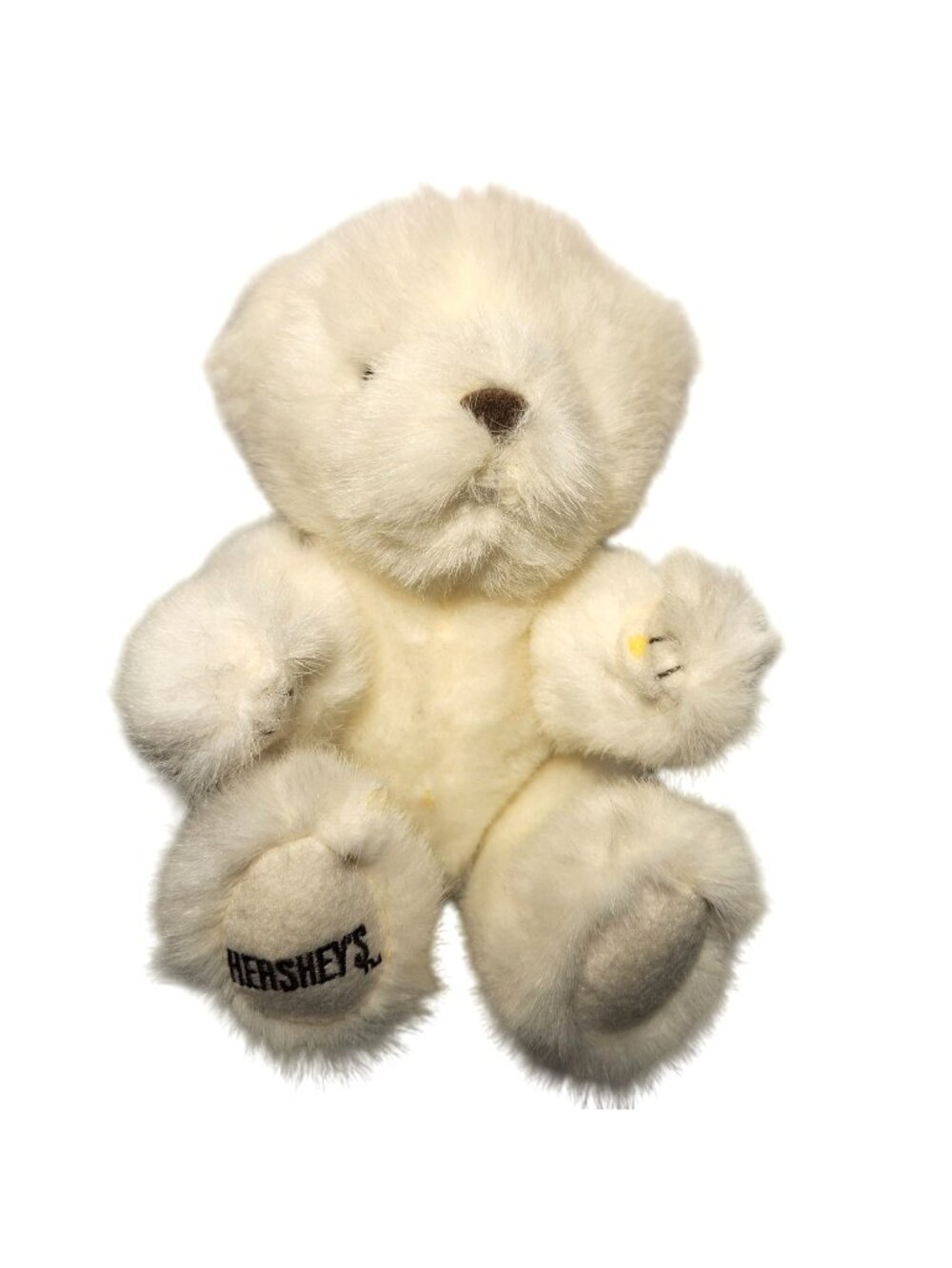 White Plush Teddy Bear Hersheys 6" Soft Toy 2001 advertising chocolate